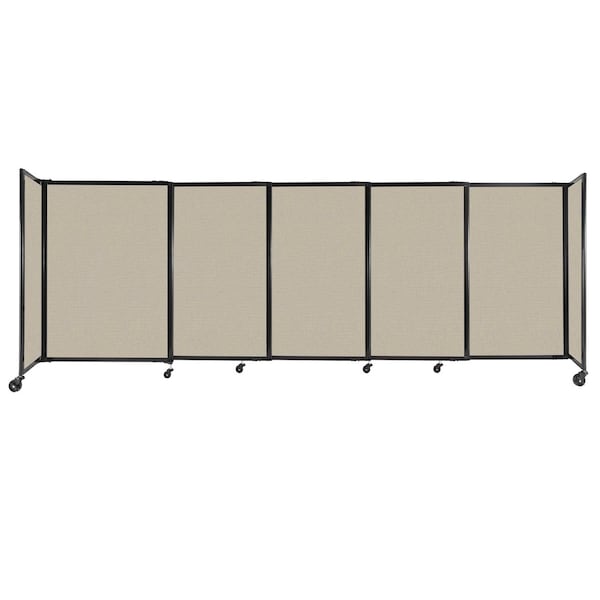 StraightWall Sliding Portable Partition 11'3" x 4' Sand Fabric